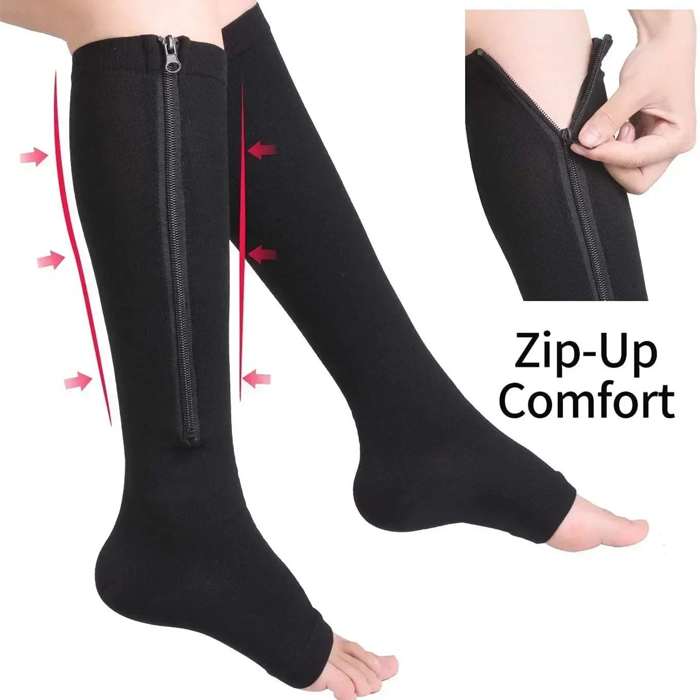 Men Elasticity Medical Socks Vein Socks Stretch Pressure Socks Sports Compression Support Women Long High Zipper Leg Cycling
Men Elasticity Medical Socks Vein Socks Stretch Pressure Socks Sports Compression Support Women Long High Zipper Leg Cycling