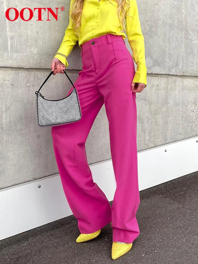 OOTN Office Trousers Elegant Summer High Waist All-Match Pink Pants Women Thin Street Chic Full Length Straight Pants Lady 2022
OOTN Office Trousers Elegant Summer High Waist All-Match Pink Pants Women Thin Street Chic Full Length Straight Pants Lady 2022