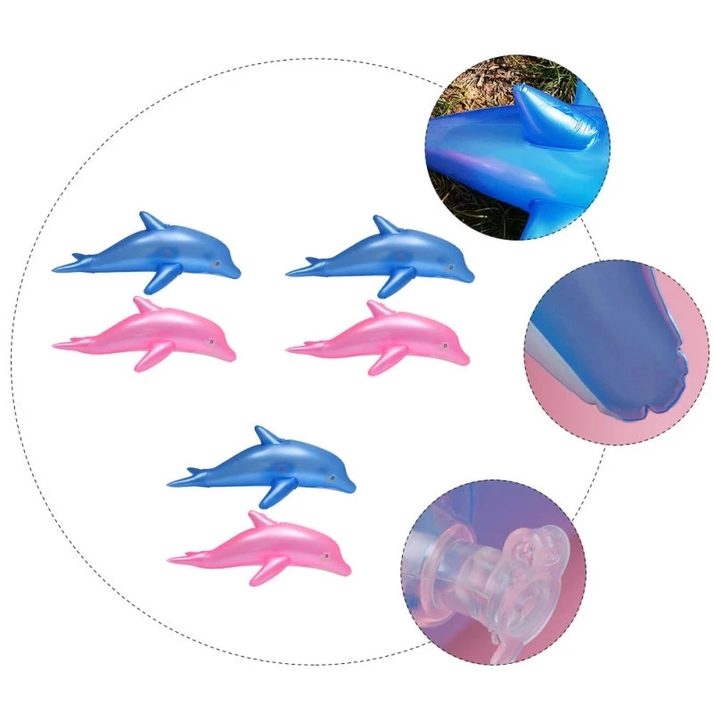

Cute PVC Blow Up Inflatable Toys Inflatable Dolphin Fish Beach Swimming Pool Party Children Toy Kid's Gift for And Boy