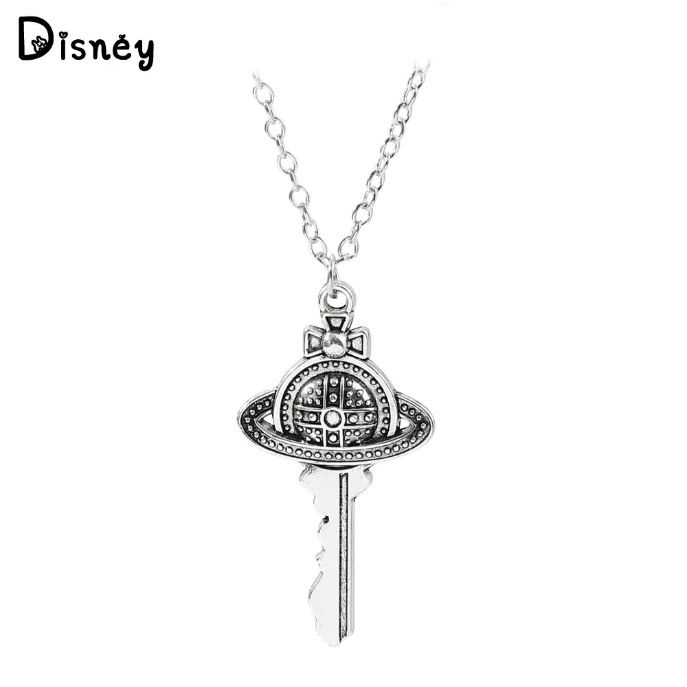 Fashion Creative Saturn Planet Key Necklace Luxury Charm Jewelry Retro Silver Color Key Pendant Necklace for Friend Quality Gift
Fashion Creative Saturn Planet Key Necklace Luxury Charm Jewelry Retro Silver Color Key Pendant Necklace for Friend Quality Gift