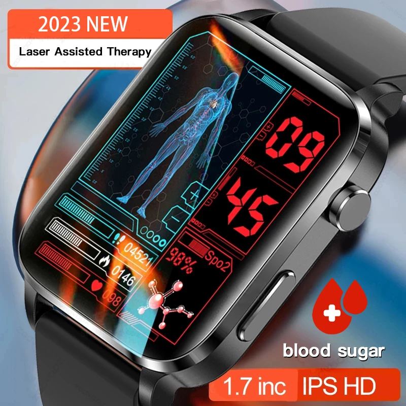 Painless Non-invasive Blood Sugar Smart Watch Men Laser Treatment Health Blood Pressure Sport Smartwatch Women Glucometer Watch
Painless Non-invasive Blood Sugar Smart Watch Men Laser Treatment Health Blood Pressure Sport Smartwatch Women Glucometer Watch