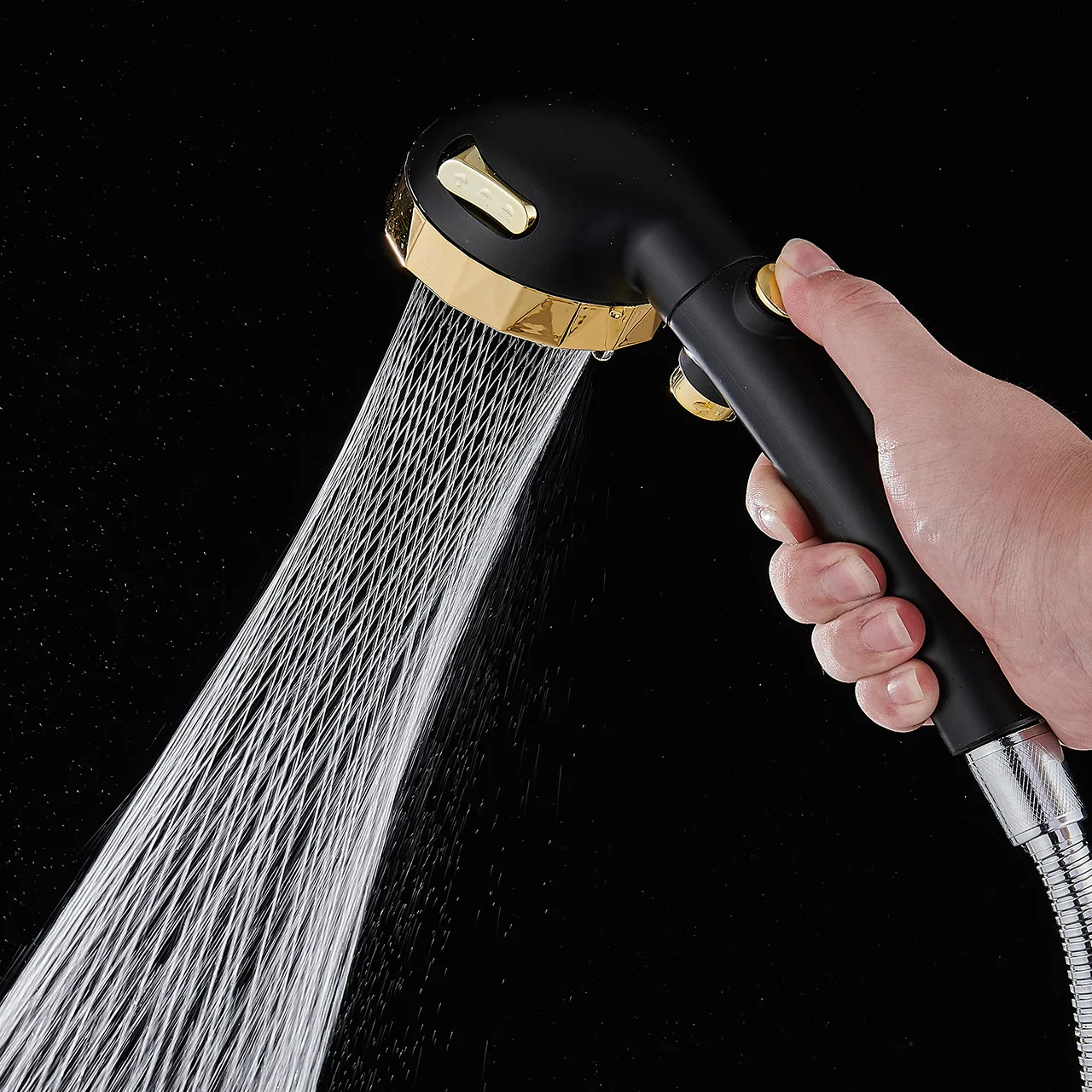 

High Pressure Upgrade Shower Head 3 Modes Handheld Adjustable Water Saving ShowerHead Pressurized Spray Nozzle Bathroom supplies