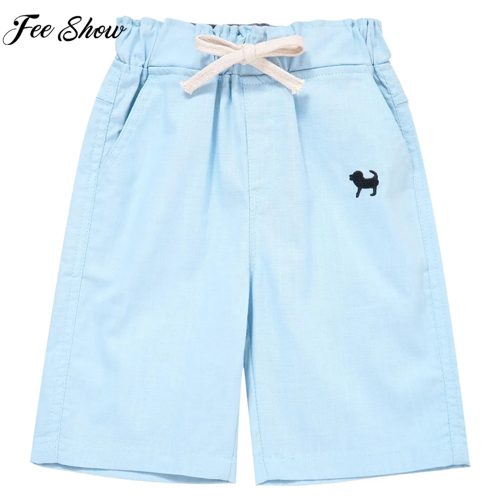 Kids Boys Solid Color Casual Pants College Style Costume Elastic Waist Drawstring Embroidered Knee Length Shorts Beach Shorts
Kids Boys Solid Color Casual Pants College Style Costume Elastic Waist Drawstring Embroidered Knee Length Shorts Beach Shorts