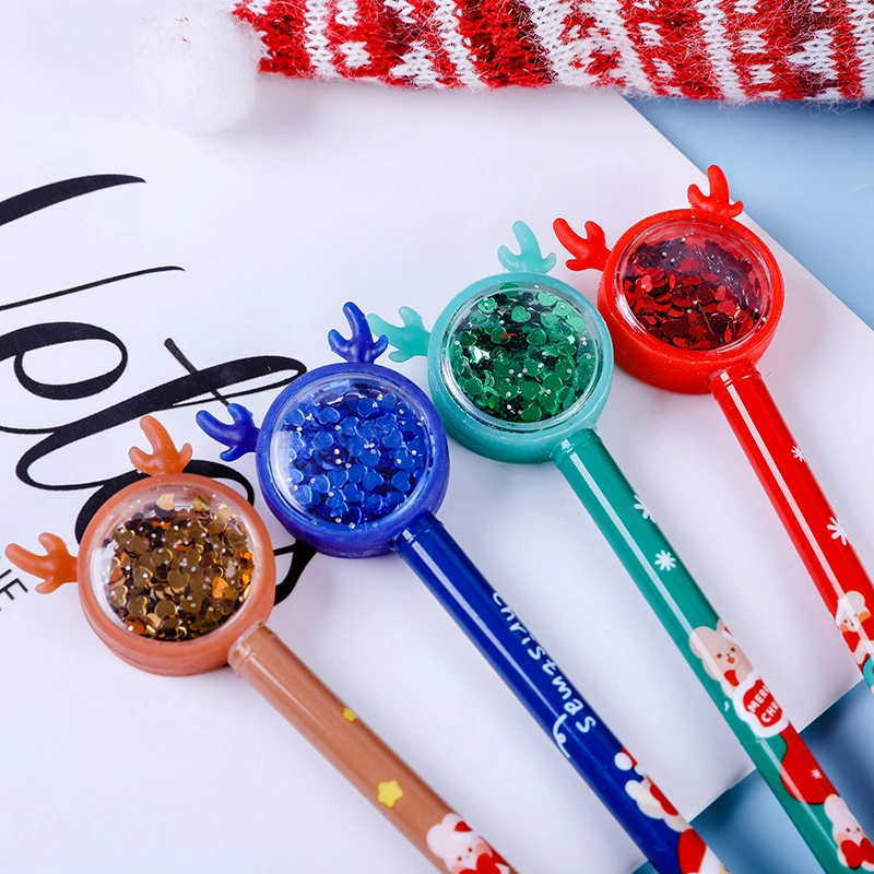 1/5PCS Christmas Gift Students Pen Cute Cartoon Sequin Gel Pen Creative Signature Pen School Writing Stationery
1/5PCS Christmas Gift Students Pen Cute Cartoon Sequin Gel Pen Creative Signature Pen School Writing Stationery
