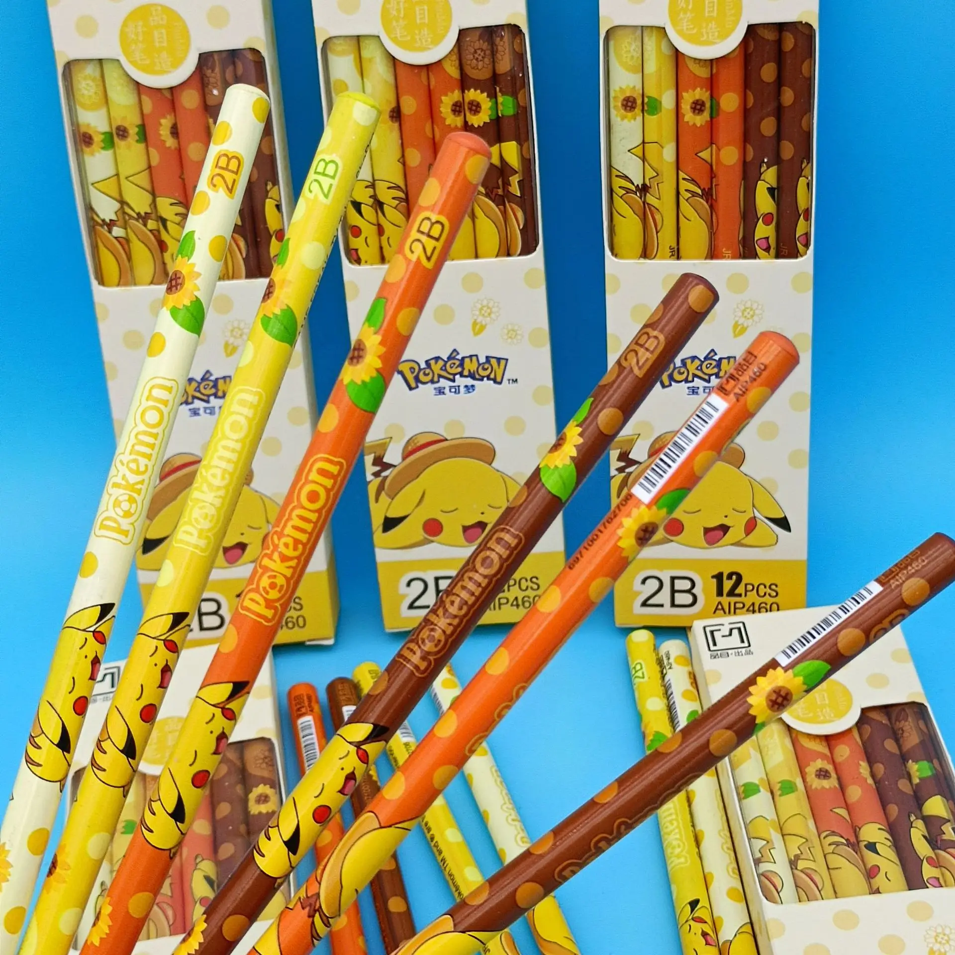 Kawaii Pokemon Anime Cartoon series Pikachu Genuine 2B Writing Pencil Cartoon Cute Pupils Stationery Girl Heart Gift Pencil 
Kawaii Pokemon Anime Cartoon series Pikachu Genuine 2B Writing Pencil Cartoon Cute Pupils Stationery Girl Heart Gift Pencil