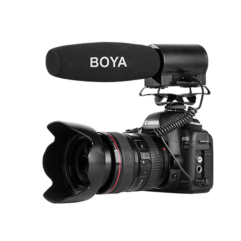 BOYA BY-DMR7 Super Cardioid Condenser Microphone with LCD Display Micro HDSC Card Compartment for DSLR Video Camera Camcorder
BOYA BY-DMR7 Super Cardioid Condenser Microphone with LCD Display Micro HDSC Card Compartment for DSLR Video Camera Camcorder
