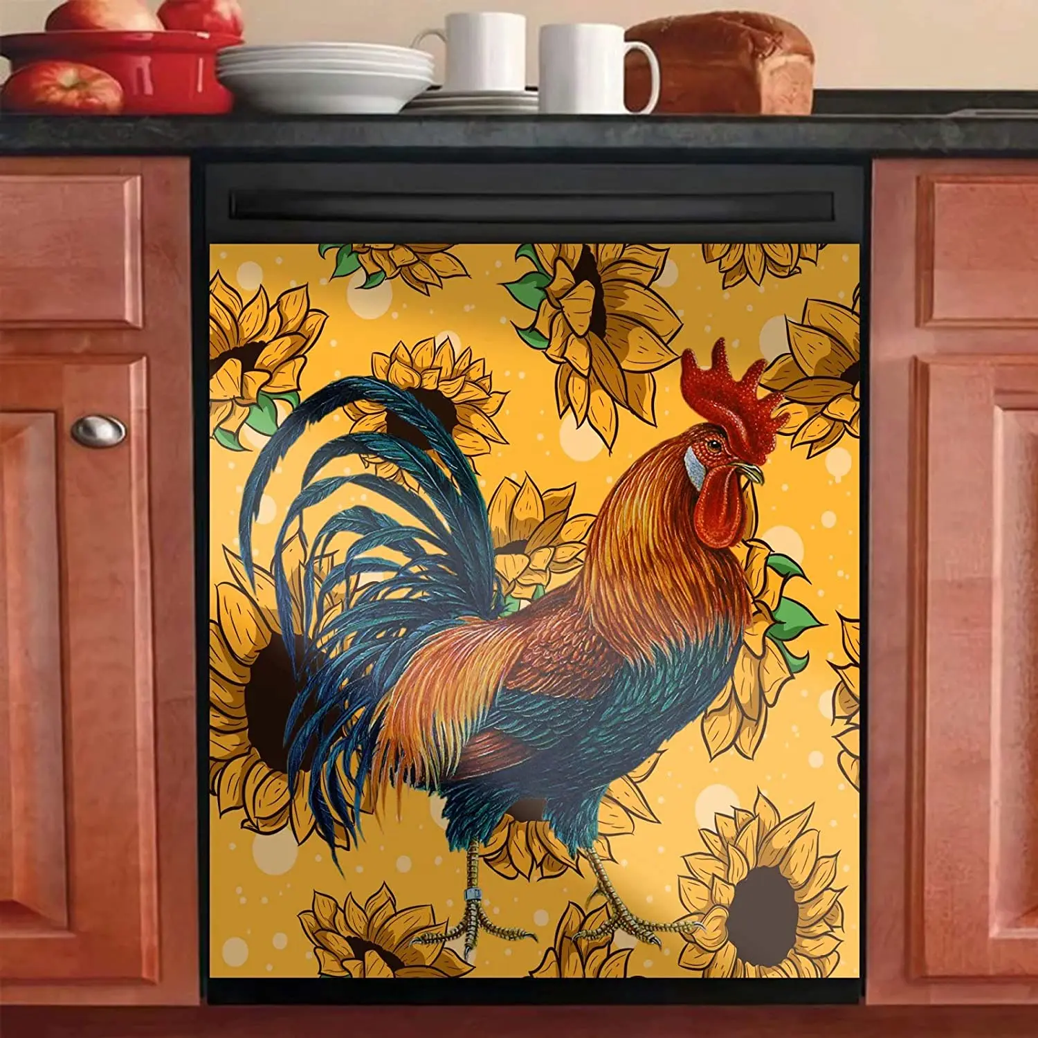 Farm Rooster Kitchen Decor Chicken Dishwasher Magnetic Decal Country Rooster Dish Washer Magnet Sticker Animal You are My Sunshi
Farm Rooster Kitchen Decor Chicken Dishwasher Magnetic Decal Country Rooster Dish Washer Magnet Sticker Animal You are My Sunshi