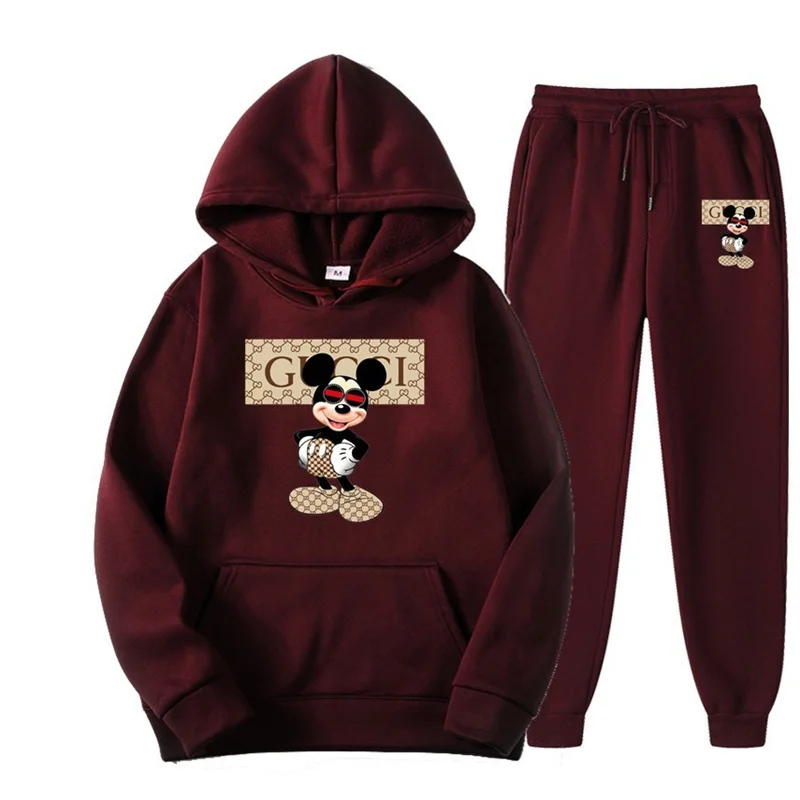 New Sportswear Ladies 2 Piece High Quality Solid Color Printed Autumn Ladies Hoodie Brand Sportswear Set
New Sportswear Ladies 2 Piece High Quality Solid Color Printed Autumn Ladies Hoodie Brand Sportswear Set