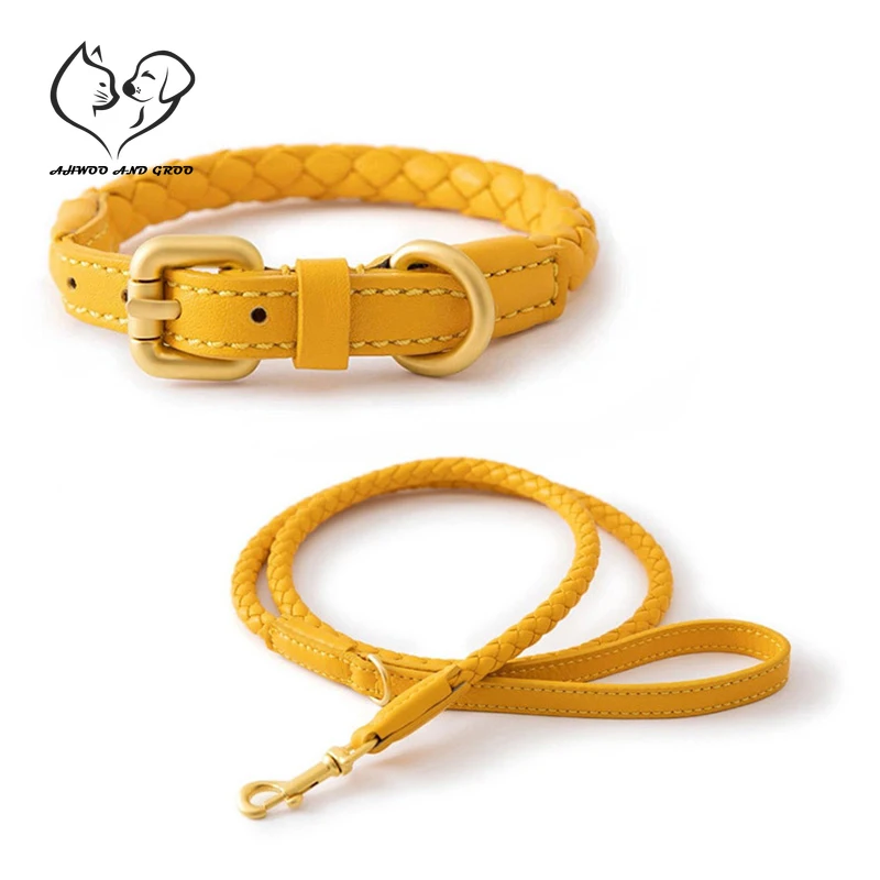 Luxury PU Leather Pet Dog Collar Leash Set Adjustable Solid Color Dog Small Medium Large Dogs Outdoor Traction Rope Pet Supplies
Luxury PU Leather Pet Dog Collar Leash Set Adjustable Solid Color Dog Small Medium Large Dogs Outdoor Traction Rope Pet Supplies