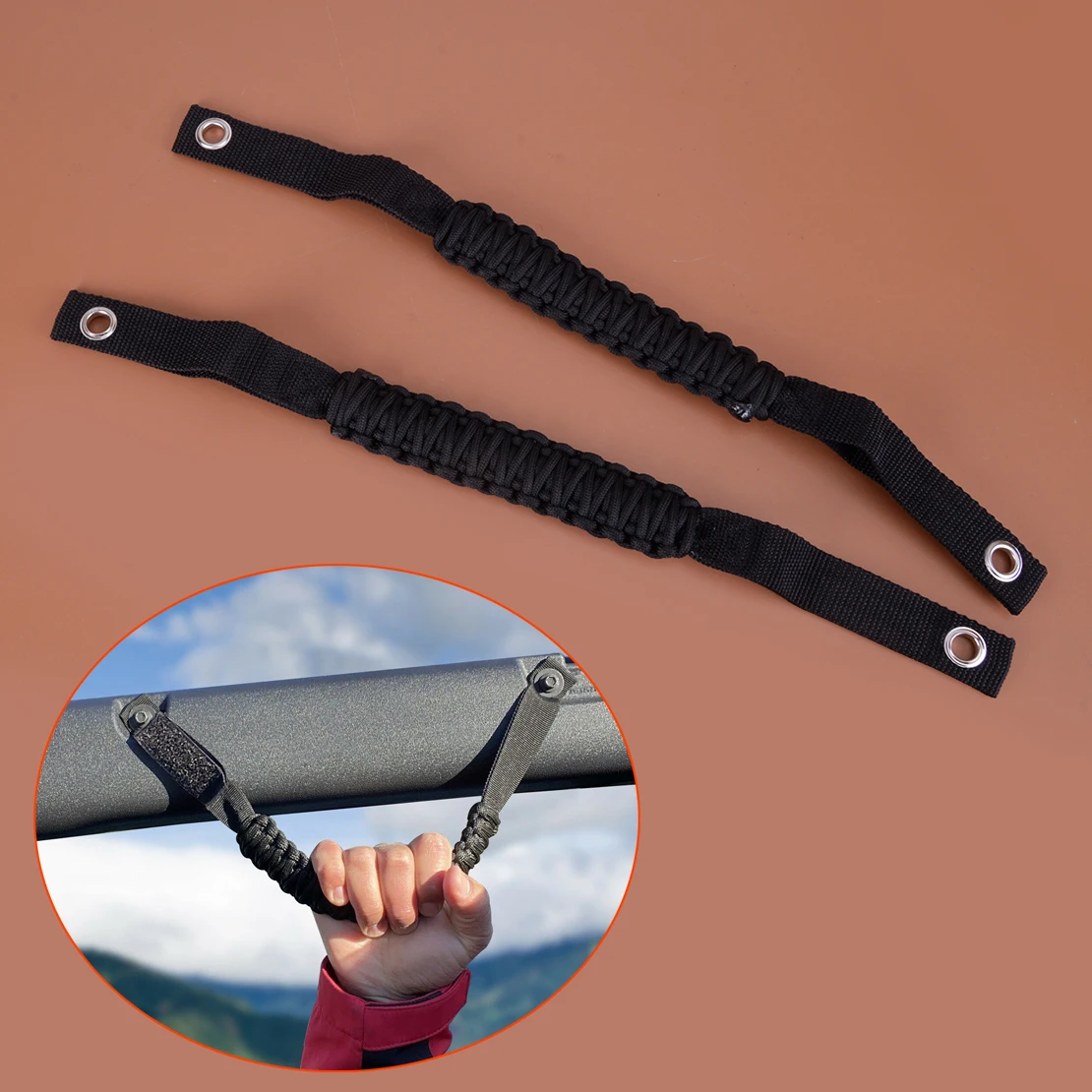 2pcs Black Nylon Car Braided Style Roll Bar Grab Handle Fit for Ford Bronco 2021 2022
2pcs Black Nylon Car Braided Style Roll Bar Grab Handle Fit for Ford Bronco 2021 2022