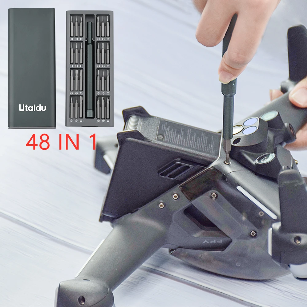 48/36 IN 1 Screwdriver Set Professional Screw Bolt Driver Repair Tool Kit for DJI FPV Mavic MINI1/2 AIR2/2/2S/Mavic Pro Drones
48/36 IN 1 Screwdriver Set Professional Screw Bolt Driver Repair Tool Kit for DJI FPV Mavic MINI1/2 AIR2/2/2S/Mavic Pro Drones