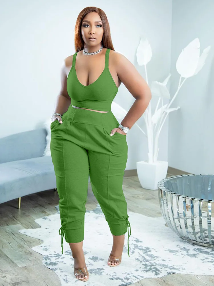 2022 New Corset Top+Sweatpants Two Piece Sets Womens Outifits Corn Bandage Sporty Casual Jogging Matching Sets Summer Tracksuits
2022 New Corset Top+Sweatpants Two Piece Sets Womens Outifits Corn Bandage Sporty Casual Jogging Matching Sets Summer Tracksuits