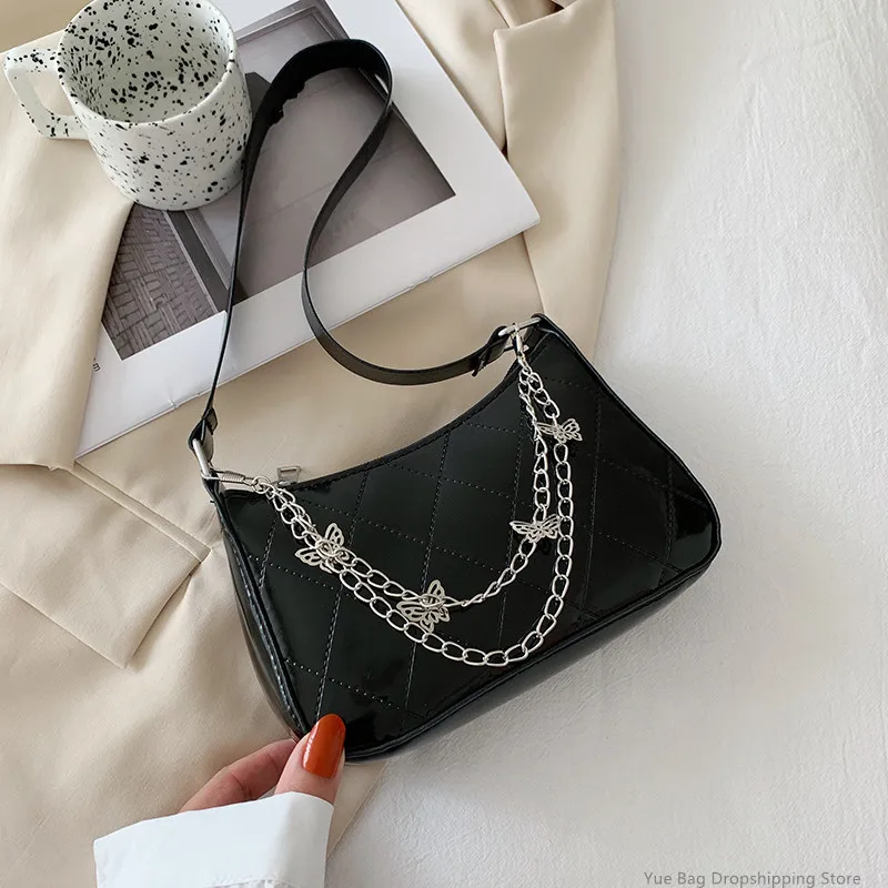 Fashion Women PU Leather Small Shoulder Bag Underarm Bag Ladies Vintage Butterfly Chain Pure Color Zipper Mini Purse Handbag 20#
Fashion Women PU Leather Small Shoulder Bag Underarm Bag Ladies Vintage Butterfly Chain Pure Color Zipper Mini Purse Handbag 20#