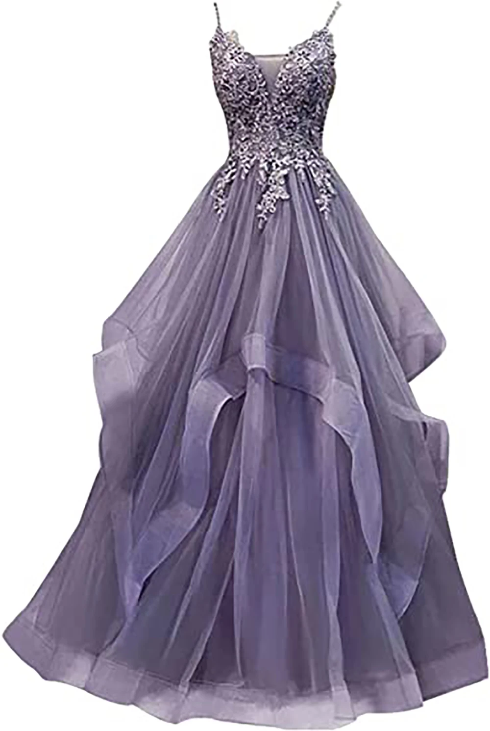 Womens Long Wedding Reception Gown Tulle Spaghetti Straps Evening Formal Party Dresses Lace Up Cocktail Dress
Womens Long Wedding Reception Gown Tulle Spaghetti Straps Evening Formal Party Dresses Lace Up Cocktail Dress