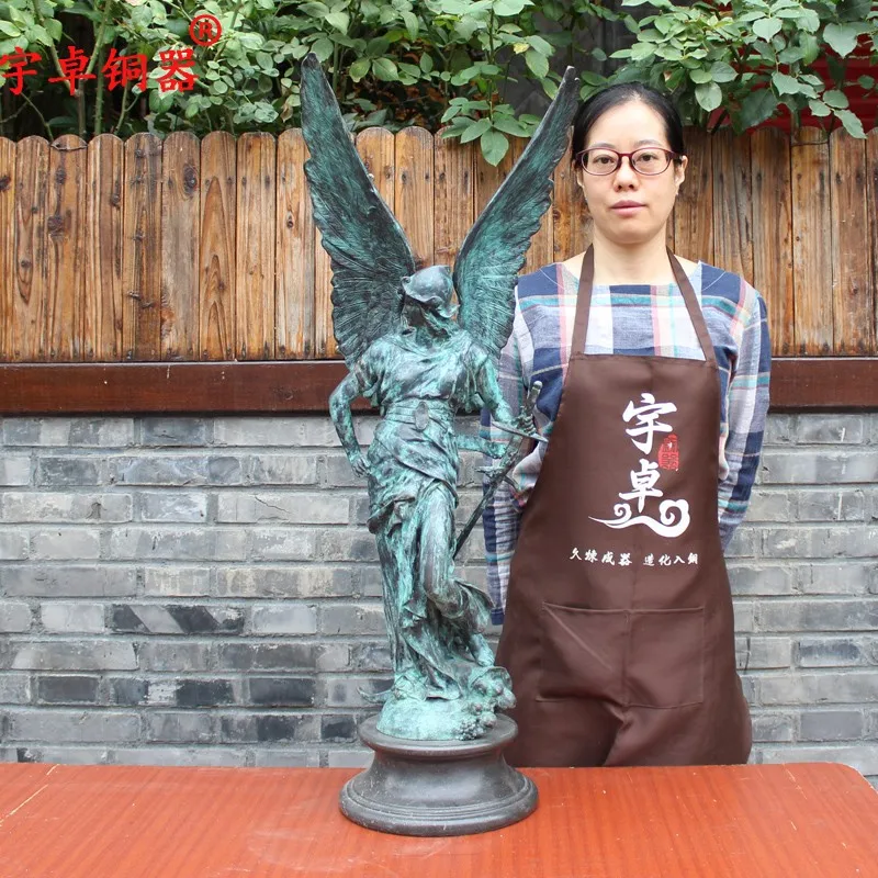 Pure Copper Goddess of Victory God of War Statue of liberty Beauty European Character Desktop Home Decorative Crafts Decoration
Pure Copper Goddess of Victory God of War Statue of liberty Beauty European Character Desktop Home Decorative Crafts Decoration