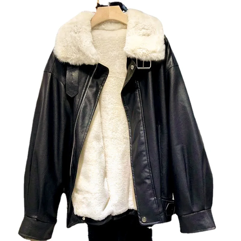 Высококачественная женская зимняя Толстая теплая куртка из овечьей шерсти A 2022, женское байкерское пальто оверсайз, повседневное пальто с поясом для девушек
Высококачественная женская зимняя Толстая теплая куртка из овечьей шерсти A 2022, женское байкерское пальто оверсайз, повседневное пальто с поясом для девушек
