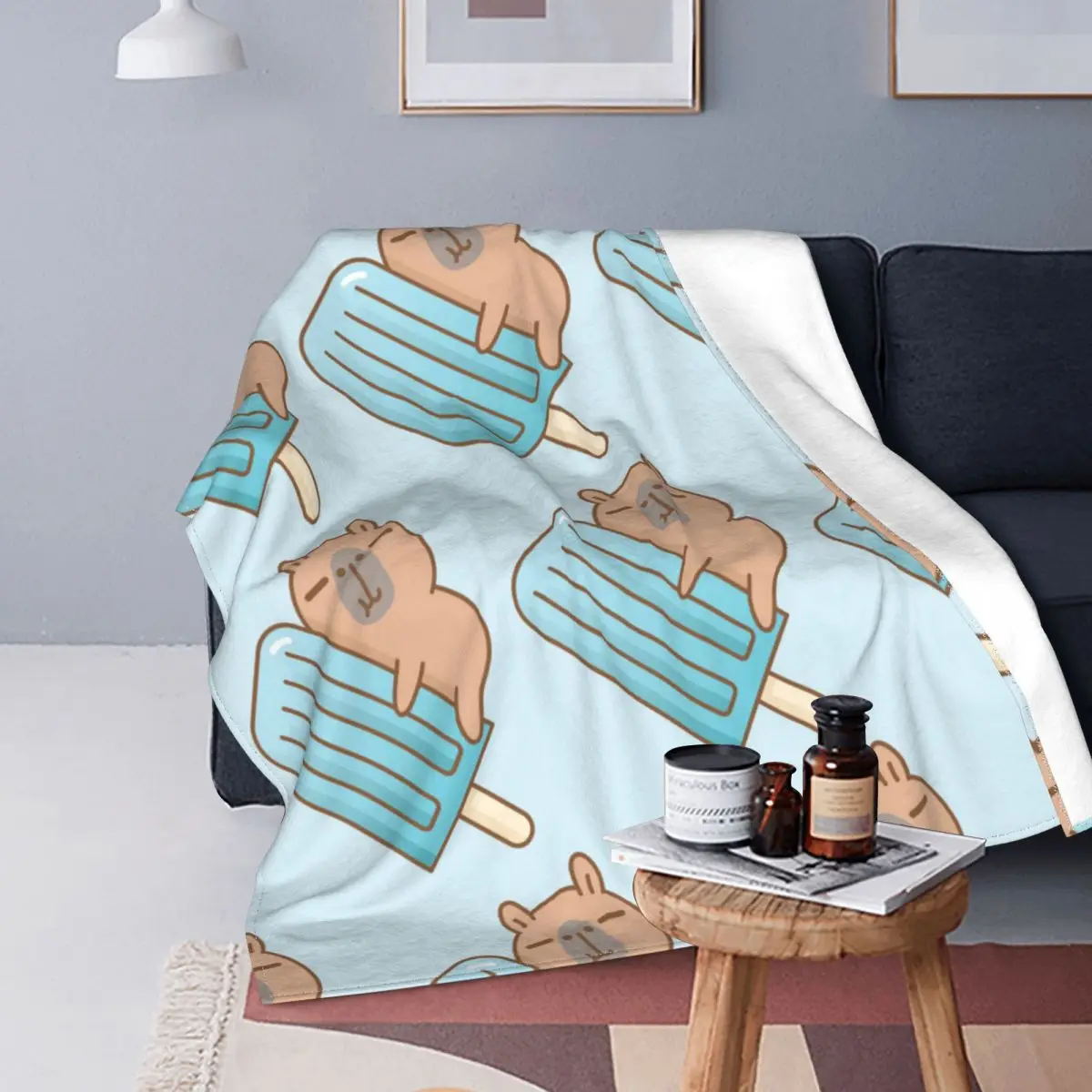 Capybara Cute Animal Blankets Coral Fleece Spring/Autumn Cartoon Plaid Ice Cream Warm Throw Blanket for Home Travel Bedspreads
Capybara Cute Animal Blankets Coral Fleece Spring/Autumn Cartoon Plaid Ice Cream Warm Throw Blanket for Home Travel Bedspreads