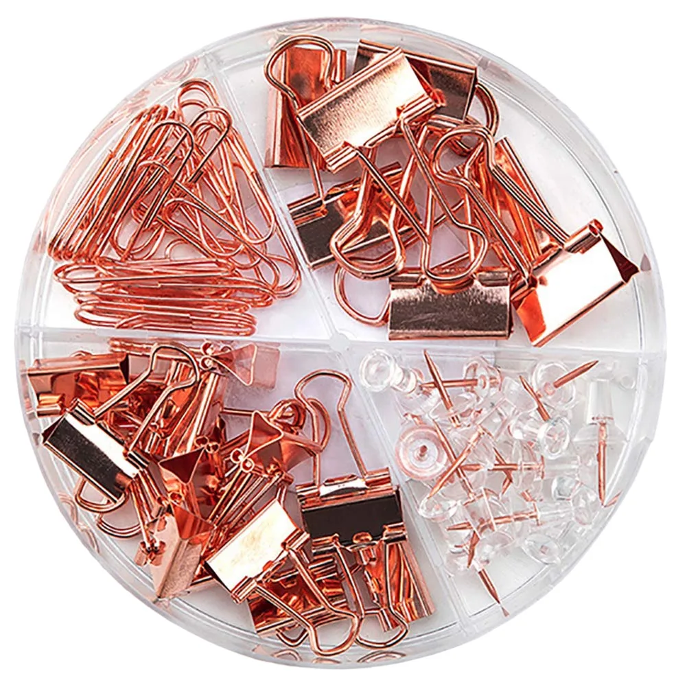 Fashion Clips Paper Clips Pins Sets with Box for Office School and Office Tools Set
Fashion Clips Paper Clips Pins Sets with Box for Office School and Office Tools Set
