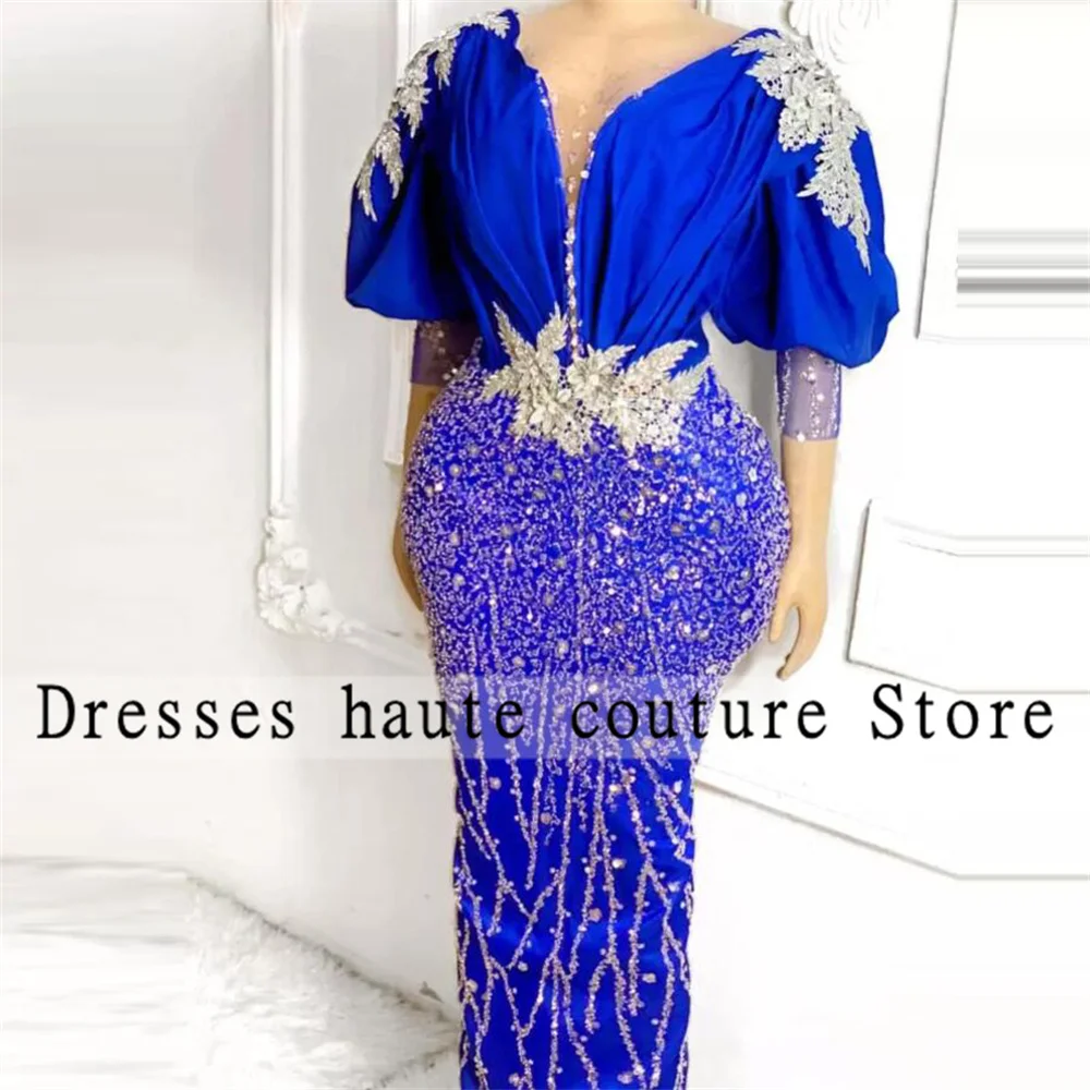 Женское вечернее платье с бусинами Aso Ebi, длинное черное платье с аппликацией, ярко-синее платье для выпускного вечера, 2022
Женское вечернее платье с бусинами Aso Ebi, длинное черное платье с аппликацией, ярко-синее платье для выпускного вечера, 2022