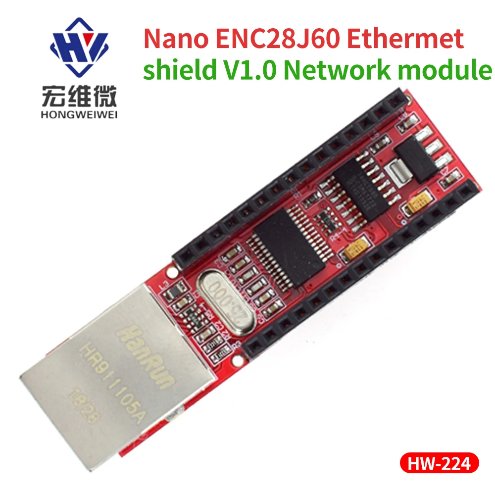 ENC28J60 Ethernet ProtectorNano Shield V1.0 SPI Interface Network Module Microchip HR911105A for Arduino Nano RJ45 V3.0 with Pin
ENC28J60 Ethernet ProtectorNano Shield V1.0 SPI Interface Network Module Microchip HR911105A for Arduino Nano RJ45 V3.0 with Pin