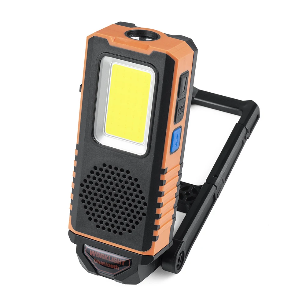 Multifunctional USB Rechargeable COB Work Light Bluetooth-Compatible Speaker for Outdoor Camping Hiking Accessories 
Multifunctional USB Rechargeable COB Work Light Bluetooth-Compatible Speaker for Outdoor Camping Hiking Accessories