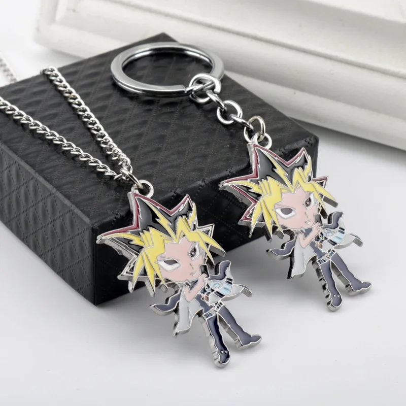 Anime KeyChain Women Yu-Gi-Oh Key Chain for Men Mutou Yugi Key Ring Metal Car Keyring Party Yugi Muto Pendant Japan Girls Gift
Anime KeyChain Women Yu-Gi-Oh Key Chain for Men Mutou Yugi Key Ring Metal Car Keyring Party Yugi Muto Pendant Japan Girls Gift