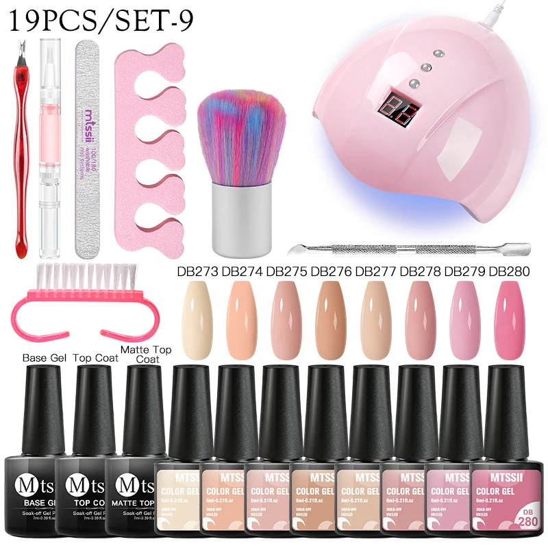 Nail Set With Nail Lamp Nail Dryer Manicure Set Kit Nail Gel Polish Set Base Top Coat Semi Permanent Soak-off UV Nail Art Tools
Nail Set With Nail Lamp Nail Dryer Manicure Set Kit Nail Gel Polish Set Base Top Coat Semi Permanent Soak-off UV Nail Art Tools