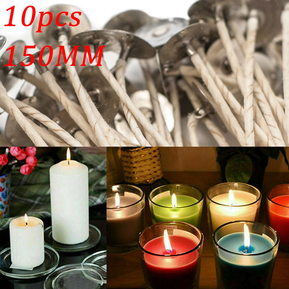 10pcs Candle Wicks Thick 15cm DIY Handmade Candle Making Supplies Material Smokeless Lamp Core Thick Waxed Wicks Handmade Crafts
10pcs Candle Wicks Thick 15cm DIY Handmade Candle Making Supplies Material Smokeless Lamp Core Thick Waxed Wicks Handmade Crafts