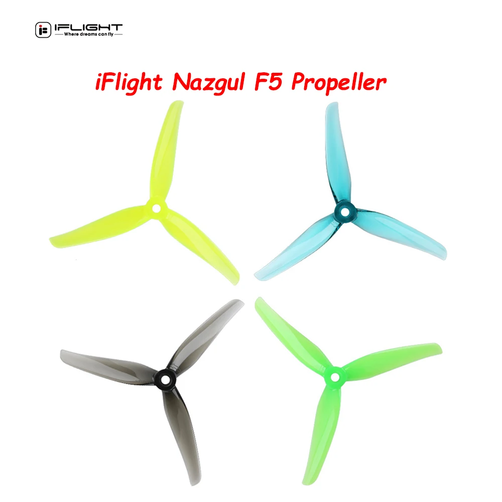 6Pairs iFlight Nazgul F5/5140 Propeller 5 inch 3-Blades CW CCW Paddles Compatible XING-E 2207 Motor for FPV Racing Drone part
6Pairs iFlight Nazgul F5/5140 Propeller 5 inch 3-Blades CW CCW Paddles Compatible XING-E 2207 Motor for FPV Racing Drone part