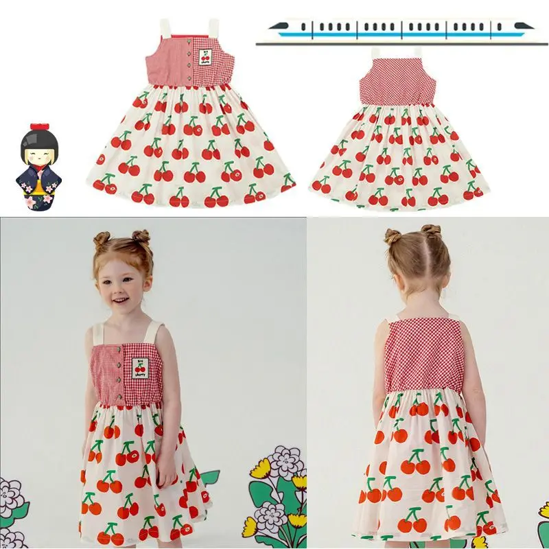 Baby's Clothes Baby's Girl Dress Cherry AOP Sleeveless Dress 2023 Summer Baby Girl Dresses
Baby's Clothes Baby's Girl Dress Cherry AOP Sleeveless Dress 2023 Summer Baby Girl Dresses