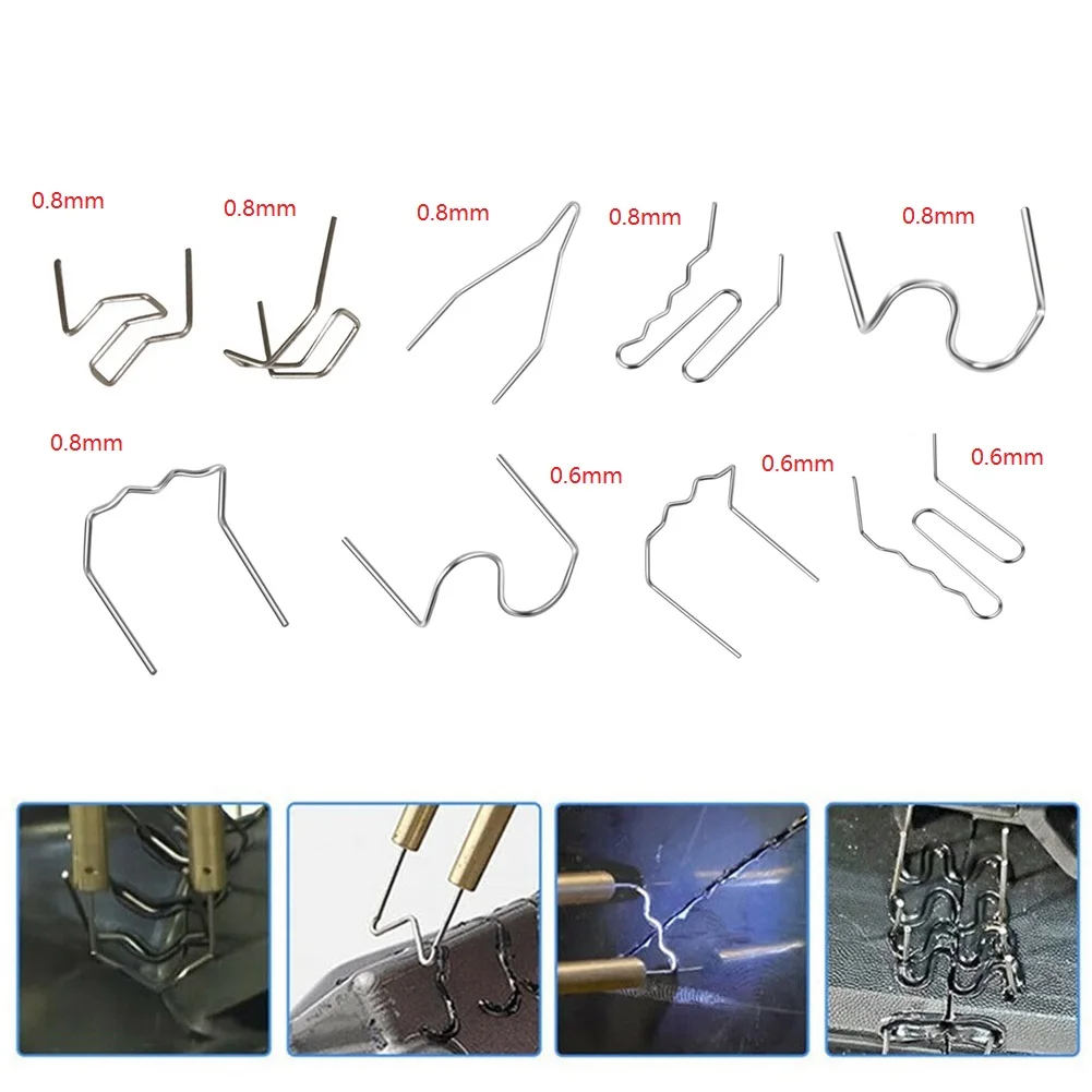 100PCS 0.6/0.8mm Hot Stapler Staples For Plastic Welder Automotive Plastic Repair Machine Welding Wire Car Bumper Repair Kit
100PCS 0.6/0.8mm Hot Stapler Staples For Plastic Welder Automotive Plastic Repair Machine Welding Wire Car Bumper Repair Kit