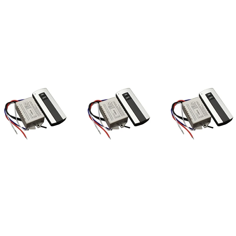 3X 1 Way ON/OFF 220V Wireless Remote Control Switch Digital Remote Control Switch For Lamp & Light HT035
3X 1 Way ON/OFF 220V Wireless Remote Control Switch Digital Remote Control Switch For Lamp & Light HT035