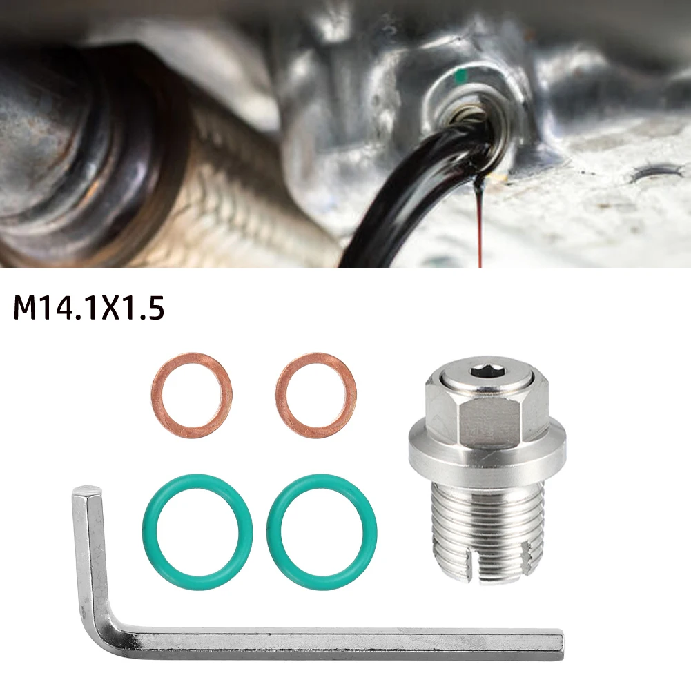 Sturdy Stainless Steel Piggyback Drain Plug – Flexible Rubber Sealing – Self Tapping Oil Pan Thread Repair Kit
Sturdy Stainless Steel Piggyback Drain Plug – Flexible Rubber Sealing – Self Tapping Oil Pan Thread Repair Kit