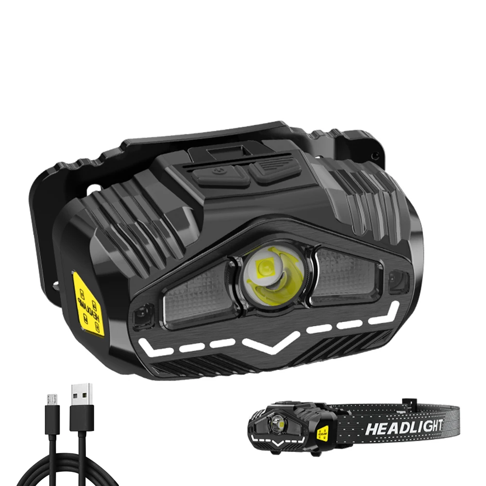 Type-C USB Rechargeable XPG LED Headlamp ABS Wave Induction Headlamp 500lm Waterproof Outdoor Eemrgency Lighting Headlight
Type-C USB Rechargeable XPG LED Headlamp ABS Wave Induction Headlamp 500lm Waterproof Outdoor Eemrgency Lighting Headlight