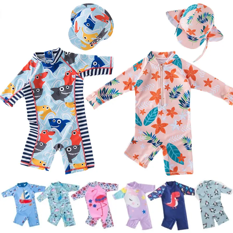 Swimwear Hat 2PCS Set Shark Flower Unicorn Summer Girl Boys Swimming Suit Infant Toddler Swimwear Kids Beach Bathing Suits
Swimwear Hat 2PCS Set Shark Flower Unicorn Summer Girl Boys Swimming Suit Infant Toddler Swimwear Kids Beach Bathing Suits
