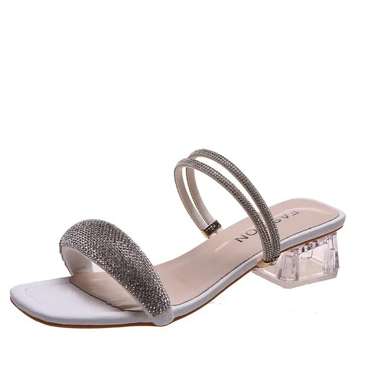 Transparent Blocks Heel Strap Shoes for Women Rhinestone Dress Sliper Ladies Wedding Shoes Medium Heel Sandals for Women Stylish
Transparent Blocks Heel Strap Shoes for Women Rhinestone Dress Sliper Ladies Wedding Shoes Medium Heel Sandals for Women Stylish