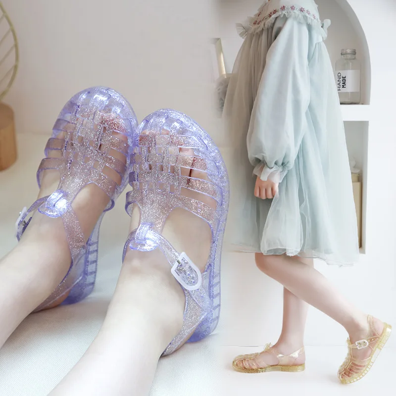 Summer Girls Sandals Sequin PVC Jelly Mini Melissa Sandalia Infantil Children Shell Fashion Baby Princess SO001 Girls Shoes
Summer Girls Sandals Sequin PVC Jelly Mini Melissa Sandalia Infantil Children Shell Fashion Baby Princess SO001 Girls Shoes