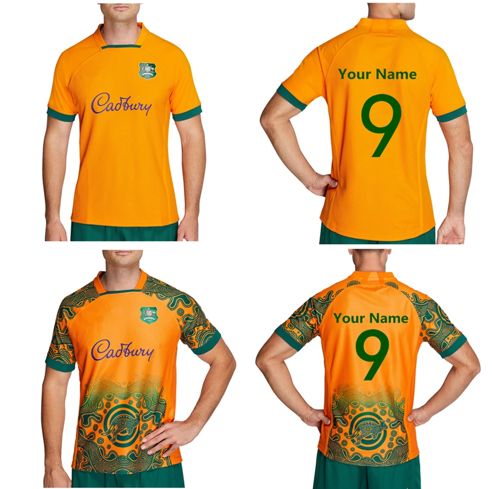 new new 2022 2023 Australia HOME GOLD Rugby Jersey t-shirt INDIGENOUS Rugby shirt Jerseys Custom name and number
new new 2022 2023 Australia HOME GOLD Rugby Jersey t-shirt INDIGENOUS Rugby shirt Jerseys Custom name and number