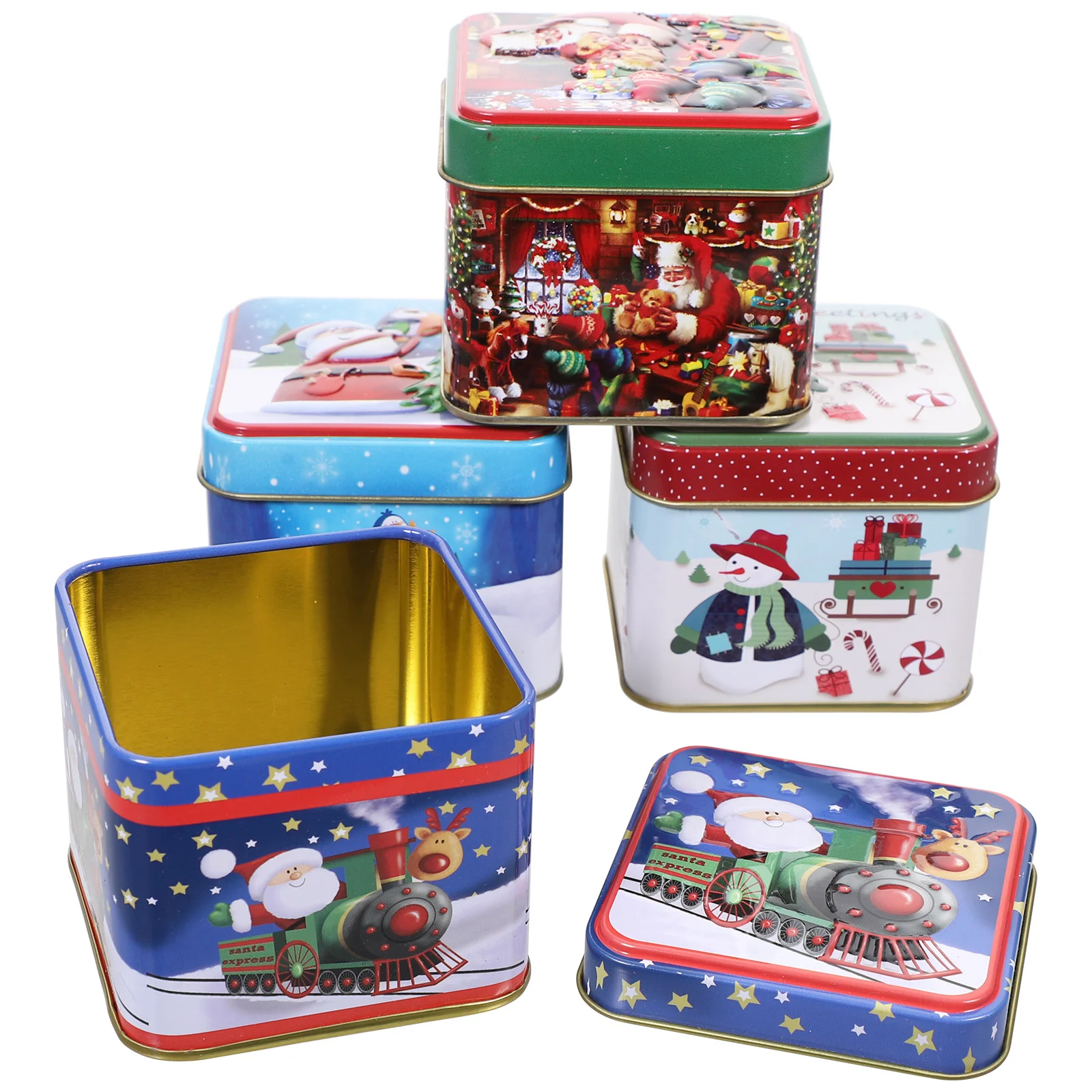 Candy Christmas Gift Boxes Metal Box Tin Tinplate Squareclasu Santa Packaging Festive Cases Container Tins Sugar Jar Biscuits
Candy Christmas Gift Boxes Metal Box Tin Tinplate Squareclasu Santa Packaging Festive Cases Container Tins Sugar Jar Biscuits