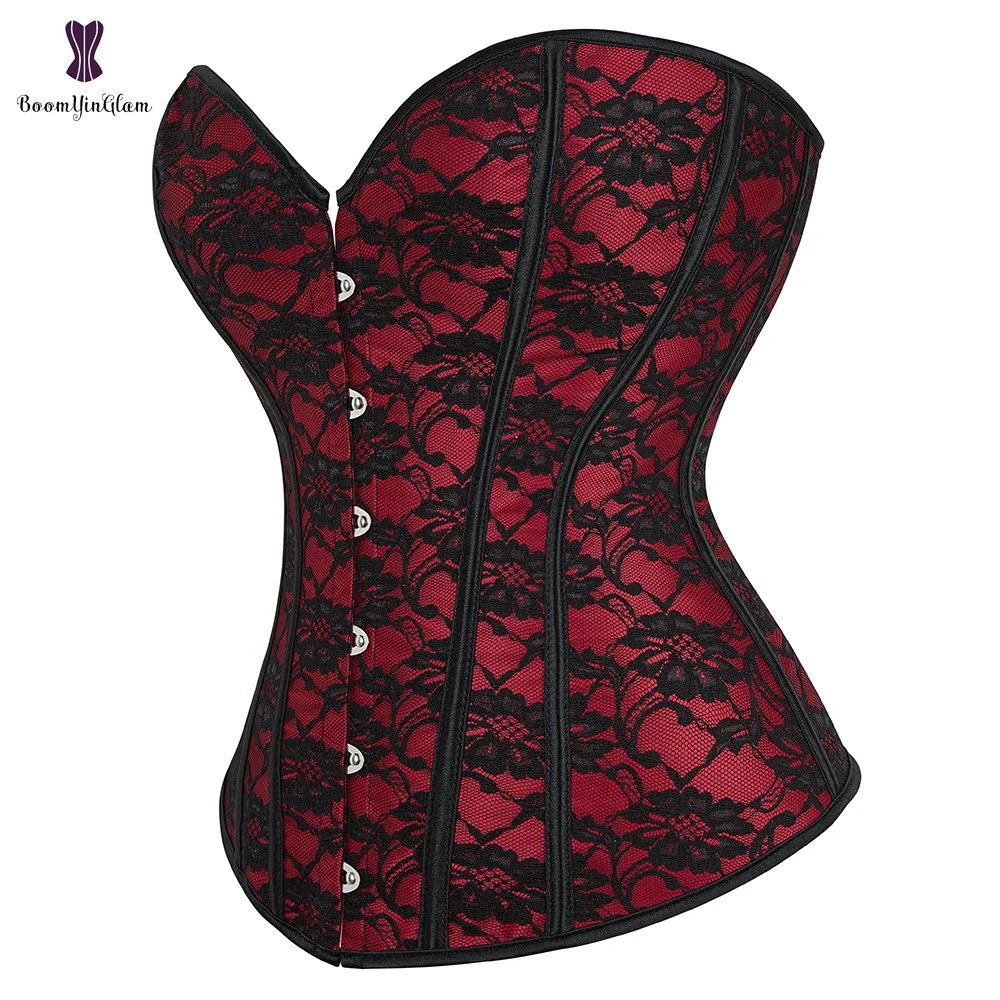 Corsets and Bustiers Victorian Fashion Lace Up Flower Print Gothic Corselet Vintage Corset Plus Size Corset Red
Corsets and Bustiers Victorian Fashion Lace Up Flower Print Gothic Corselet Vintage Corset Plus Size Corset Red