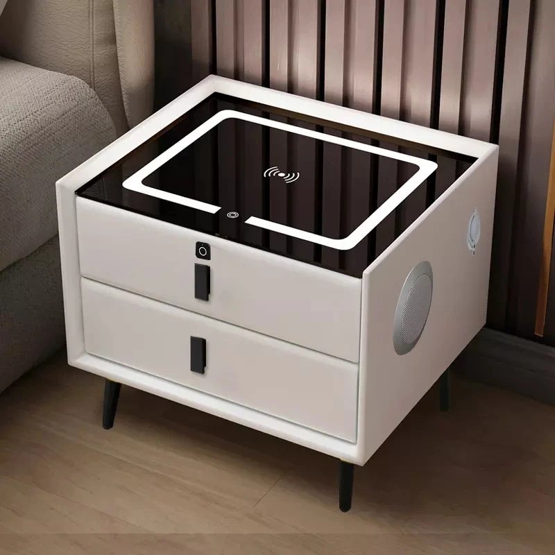Makeup Smart Bedside Table with Wireless USB Charging Functional LED Light Filing Cabinet Mesa De Noche Nordic Furniture AA50BT
Makeup Smart Bedside Table with Wireless USB Charging Functional LED Light Filing Cabinet Mesa De Noche Nordic Furniture AA50BT