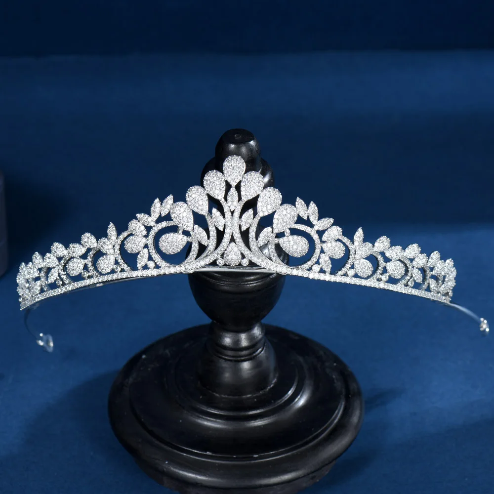 HIBRIDE Beauty Cubic Zirconia Crystal Headband for Women Bridal Wedding Hair Accessories Full Micro Pave Tiaras and Crowns C-101
HIBRIDE Beauty Cubic Zirconia Crystal Headband for Women Bridal Wedding Hair Accessories Full Micro Pave Tiaras and Crowns C-101