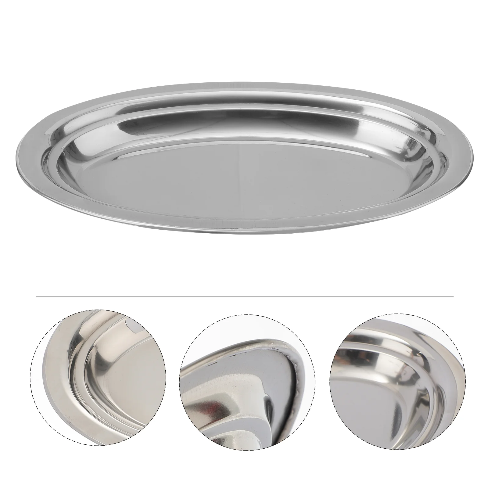 Plate Serving Plates Steel Platter Stainless Oval Traydish Dinnersnack Dessert Steaming Appetizer Metal Sushi Fruit Steak
Plate Serving Plates Steel Platter Stainless Oval Traydish Dinnersnack Dessert Steaming Appetizer Metal Sushi Fruit Steak