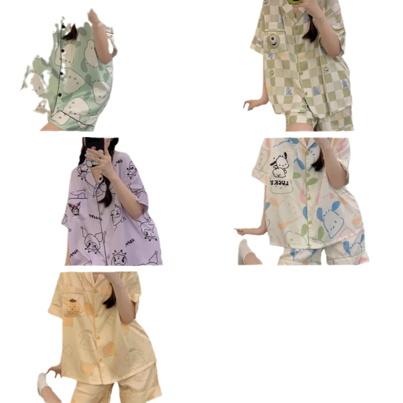 Kawaii Kuromi почтовый Пом Пурин Санрио летняя тонкая секция с коротким рукавом Пижама Аниме девушка сердце Студенческая Свободная Домашняя одежда
Kawaii Kuromi почтовый Пом Пурин Санрио летняя тонкая секция с коротким рукавом Пижама Аниме девушка сердце Студенческая Свободная Домашняя одежда