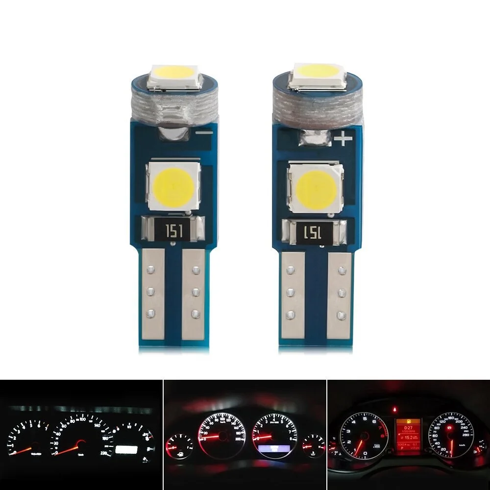 2PCS 12V T5 W3W 3030 Led Bulb Car Interior Lights Dashboard Warming Indicator Light Gauge Lamps Auto Instrument Cluster Lamp
2PCS 12V T5 W3W 3030 Led Bulb Car Interior Lights Dashboard Warming Indicator Light Gauge Lamps Auto Instrument Cluster Lamp