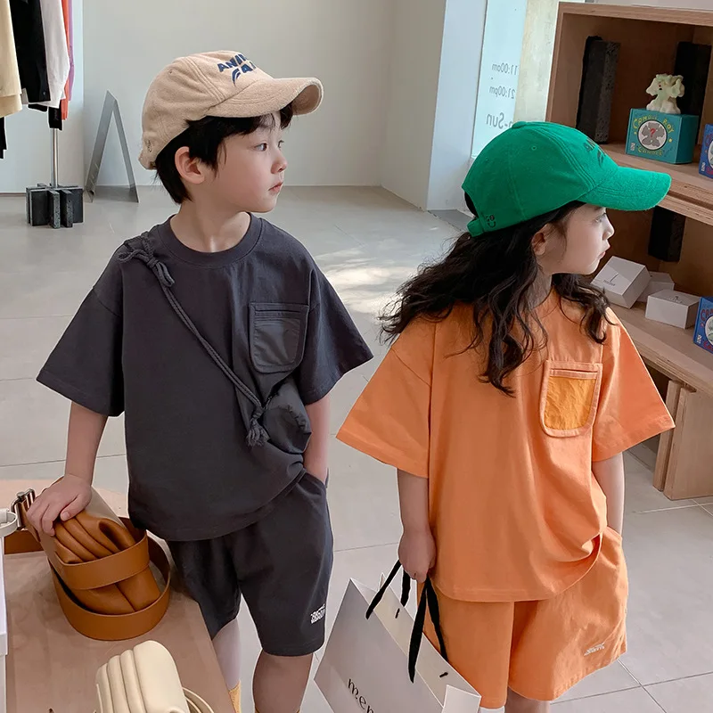 Korean Style Kids Clothes Sets Fashion Baby Boys Girls Clothing Outfits Summer 2022 Children 2-8years Casual T-Shirt+Shorts Suit
Korean Style Kids Clothes Sets Fashion Baby Boys Girls Clothing Outfits Summer 2022 Children 2-8years Casual T-Shirt+Shorts Suit