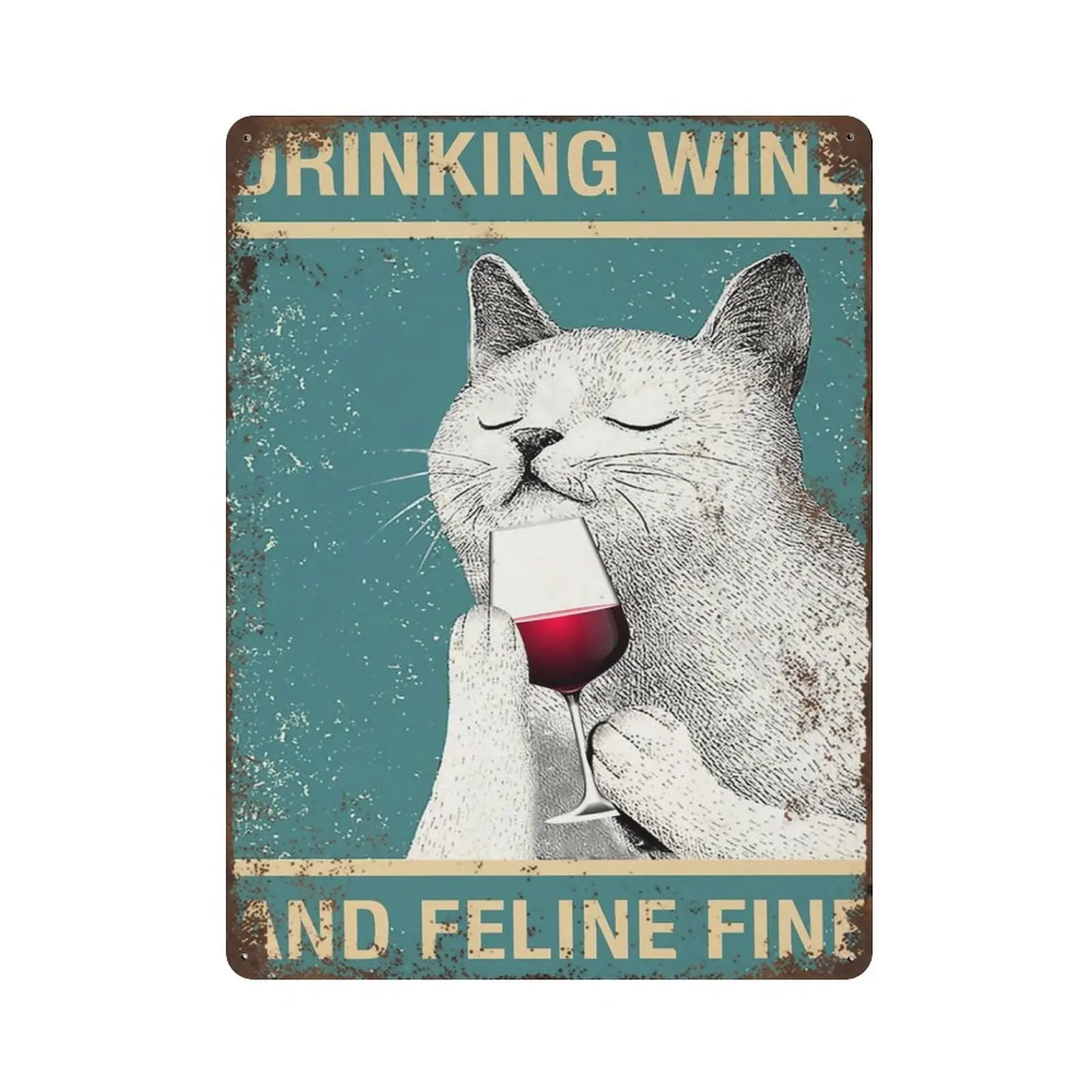 Antique Durable Thick Metal Sign,Love Drinking Wine Tin Sign,Funny Cat Wine Tin Sign,Vintage Wall Decor,Novelty Signs for Home K
Antique Durable Thick Metal Sign,Love Drinking Wine Tin Sign,Funny Cat Wine Tin Sign,Vintage Wall Decor,Novelty Signs for Home K