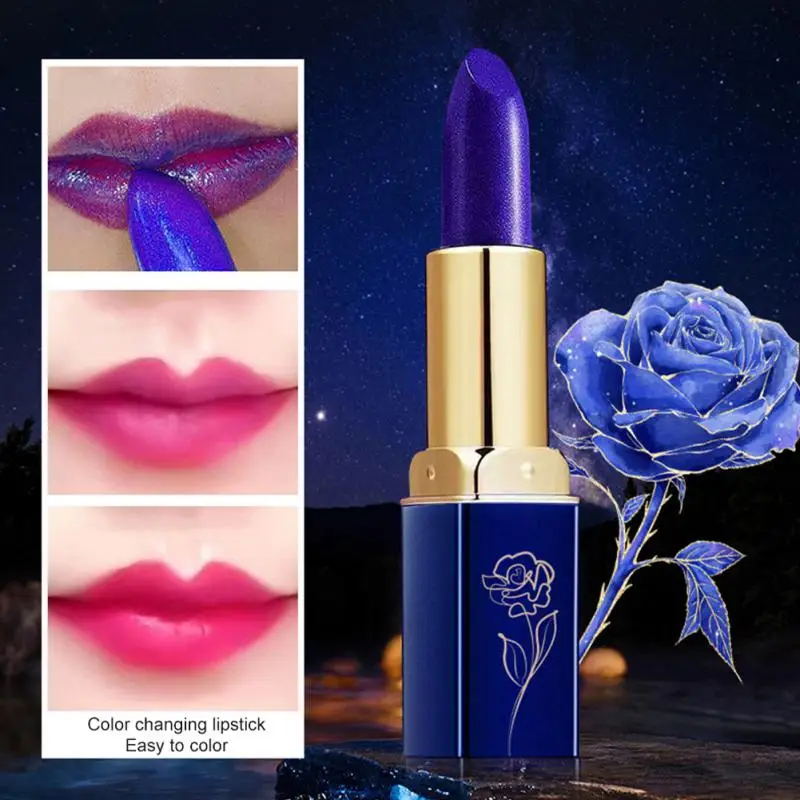 Blue Rose Color Changing Lipstick Moisturizing Lip Gloss Temperature Color Change Lip Balm Waterproof Hydration Lip Care Makeup
Blue Rose Color Changing Lipstick Moisturizing Lip Gloss Temperature Color Change Lip Balm Waterproof Hydration Lip Care Makeup