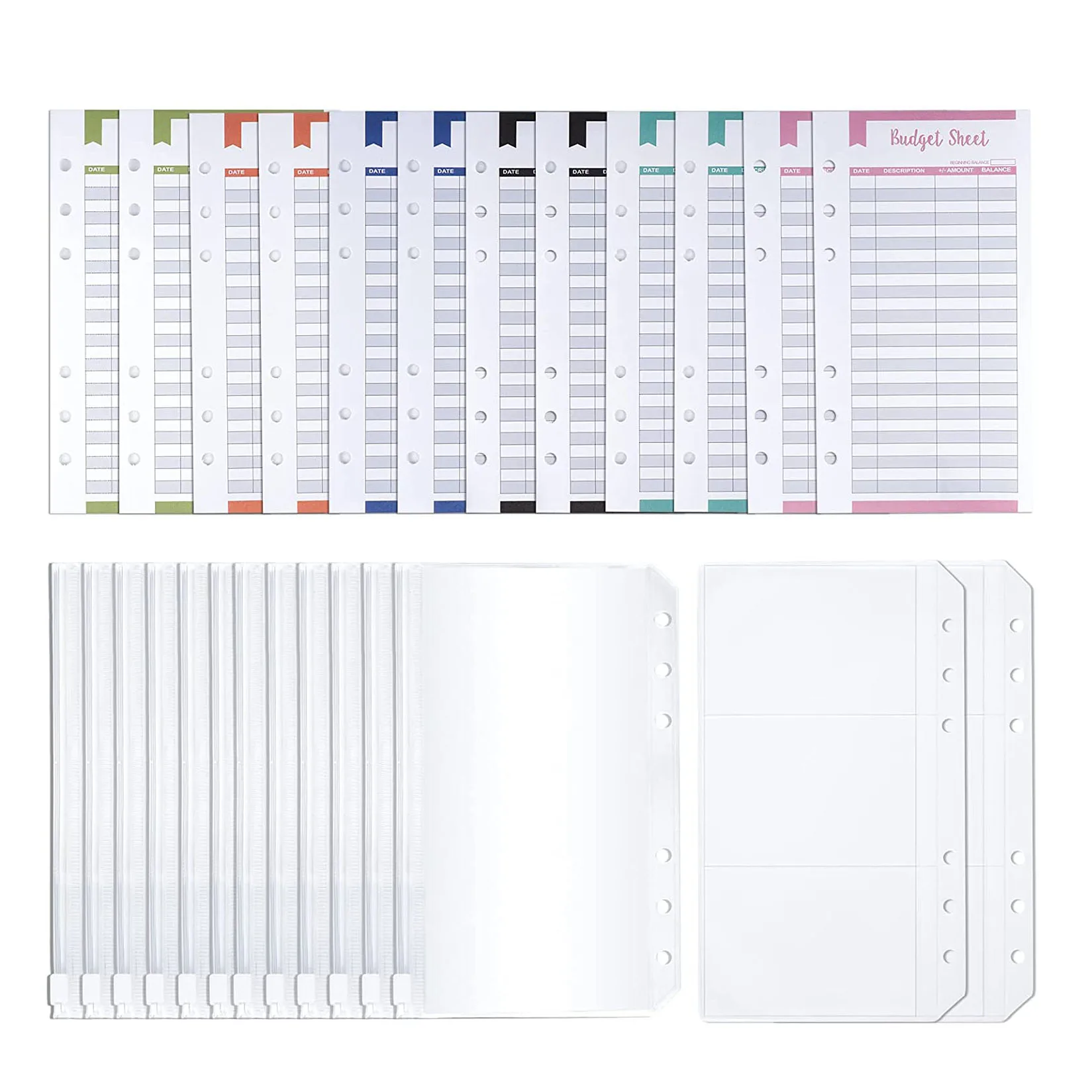 26 Pieces A6 Binder Budget Cash Envelopes Planner Organizer with Expense Tracker Budget Sheets,Binder Zipper Pockets, for Saving
26 Pieces A6 Binder Budget Cash Envelopes Planner Organizer with Expense Tracker Budget Sheets,Binder Zipper Pockets, for Saving