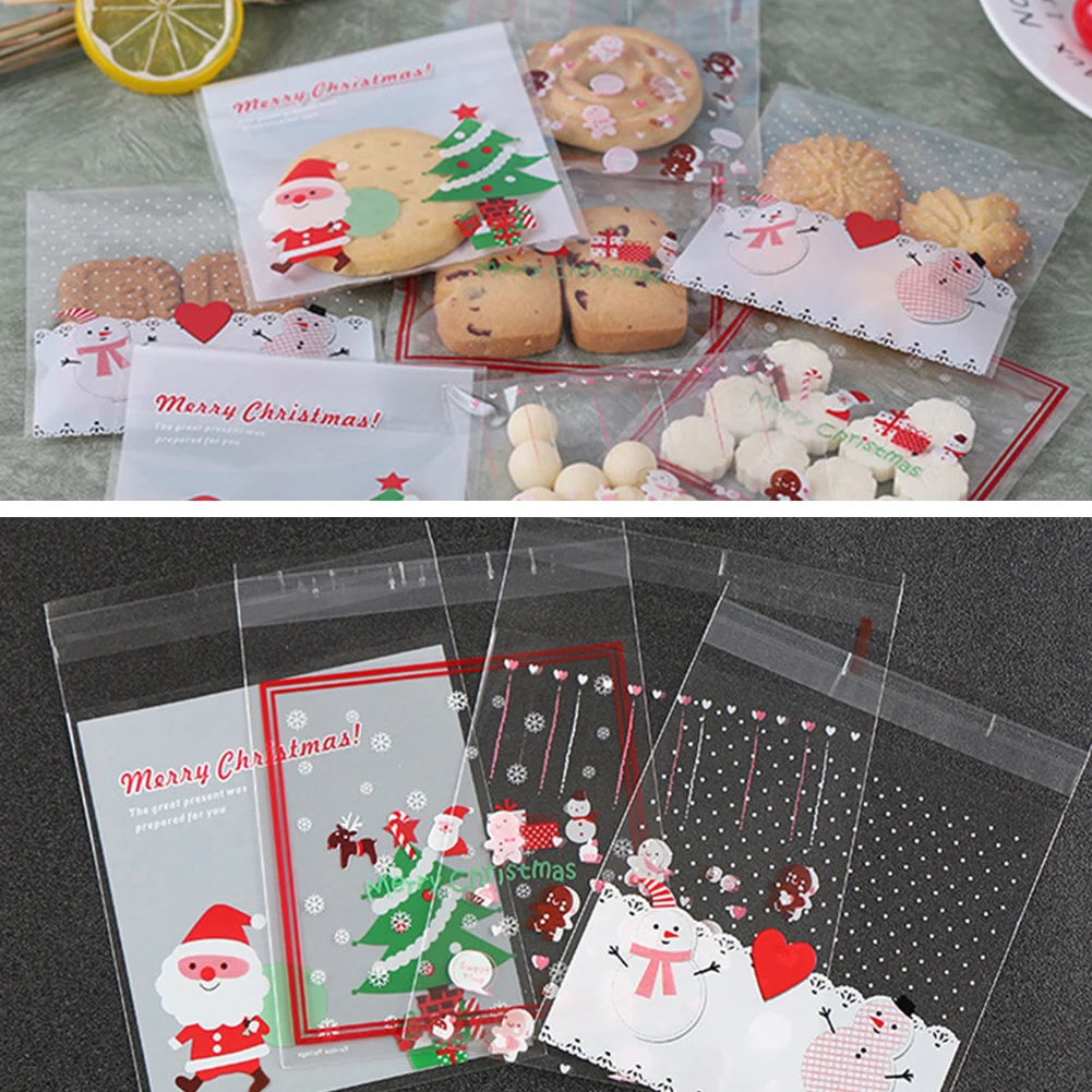 100Pcs 10x10cm Christmas Tree Santa Claus Christmas Candy Bag Self-adhesive Plastic Bags For New Year Christams Cookie Packaging
100Pcs 10x10cm Christmas Tree Santa Claus Christmas Candy Bag Self-adhesive Plastic Bags For New Year Christams Cookie Packaging